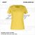 ZICCER CLASSIC T-SHIRT kereknyakú női pamut póló sárga