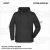 ZICCER COTTON HOODED pamut kapucnis melegítő felső unisex fekete