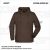 ZICCER COTTON HOODED pamut kapucnis melegítő felső unisex barna