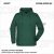 ZICCER COTTON HOODED pamut kapucnis melegítő felső unisex sötétzöld