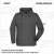ZICCER COTTON HOODED pamut kapucnis melegítő felső unisex grafitszürke