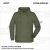 ZICCER COTTON HOODED pamut kapucnis melegítő felső unisex olívzöld