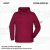 ZICCER COTTON HOODED pamut kapucnis melegítő felső unisex bordó