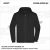ZICCER COTTON HOODED ZIP pamut kapucnis melegítő felső cipzáras unisex fekete