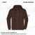 ZICCER COTTON HOODED ZIP pamut kapucnis melegítő felső cipzáras unisex barna