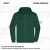 ZICCER COTTON HOODED ZIP pamut kapucnis melegítő felső cipzáras unisex sötétzöld