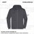 ZICCER COTTON HOODED ZIP pamut kapucnis melegítő felső cipzáras unisex sötétszürke