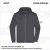 ZICCER COTTON HOODED ZIP pamut kapucnis melegítő felső cipzáras unisex grafitszürke