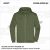ZICCER COTTON HOODED ZIP pamut kapucnis melegítő felső cipzáras unisex olívzöld