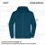 ZICCER COTTON HOODED ZIP pamut kapucnis melegítő felső cipzáras unisex petrolkék