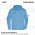 ZICCER COTTON HOODED ZIP pamut kapucnis melegítő felső cipzáras unisex égszínkék