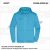 ZICCER COTTON HOODED ZIP pamut kapucnis melegítő felső cipzáras unisex türkiz