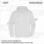 ZICCER COTTON HOODED ZIP pamut kapucnis melegítő felső cipzáras unisex fehér