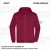 ZICCER COTTON HOODED ZIP pamut kapucnis melegítő felső cipzáras unisex bordó