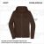 ZICCER COTTON HOODED WOMAN ZIP pamut kapucnis melegítő felső cipzáras női barna