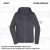 ZICCER COTTON HOODED WOMAN ZIP pamut kapucnis melegítő felső cipzáras női grafitszürke