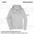 ZICCER COTTON HOODED WOMAN ZIP pamut kapucnis melegítő felső cipzáras női világosszürke