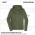 ZICCER COTTON HOODED WOMAN ZIP pamut kapucnis melegítő felső cipzáras női olívzöld