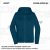 ZICCER COTTON HOODED WOMAN ZIP pamut kapucnis melegítő felső cipzáras női petrolkék