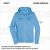 ZICCER COTTON HOODED WOMAN ZIP pamut kapucnis melegítő felső cipzáras női égszínkék