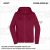 ZICCER COTTON HOODED WOMAN ZIP pamut kapucnis melegítő felső cipzáras női bordó