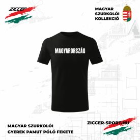 MAGYARORSZÁG szurkolói póló gyerek fekete
