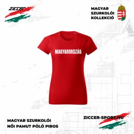 MAGYARORSZÁG szurkolói póló női piros