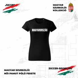 MAGYARORSZÁG szurkolói póló női fekete