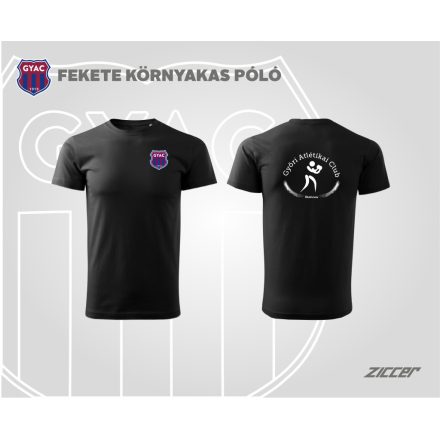 GYAC Ökölvívás COTTON URBAN T-SHIRT pamut kereknyakú póló unisex fekete
