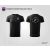 GYAC Vívás COTTON URBAN T-SHIRT pamut kereknyakú póló unisex fekete