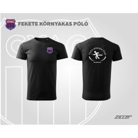   GYAC Asztalitenisz COTTON URBAN T-SHIRT pamut kereknyakú póló unisex fekete
