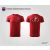 GYAC Ökölvívás COTTON URBAN T-SHIRT pamut kereknyakú póló unisex piros