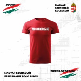 MAGYARORSZÁG szurkolói póló unisex piros