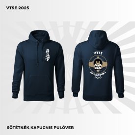   VTSE COTTON URBAN HOODED pamut kapucnis melegítő felső unisex sötétkék 