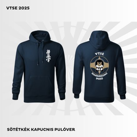 VTSE COTTON URBAN HOODED pamut kapucnis melegítő felső unisex sötétkék 
