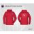 GYAC Asztalitenisz COTTON URBAN HOODED pamut kapucnis melegítő felső unisex piros
