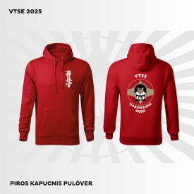   VTSE COTTON URBAN HOODED pamut kapucnis melegítő felső unisex piros