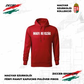 MAGYARORSZÁG kapucnis pulóver unisex piros