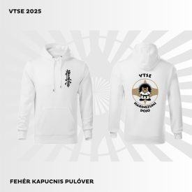   VTSE COTTON URBAN HOODED pamut kapucnis melegítő felső unisex fehér