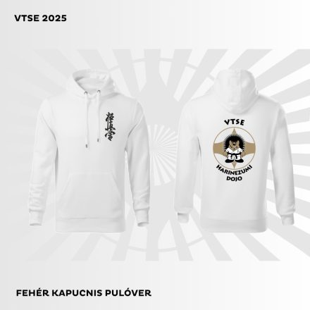 VTSE COTTON URBAN HOODED pamut kapucnis melegítő felső unisex fehér