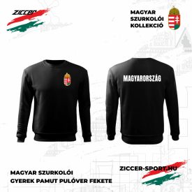 MAGYARORSZÁG kereknyakú pulóver gyerek fekete