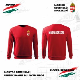 MAGYARORSZÁG kereknyakú pulóver unisex piros