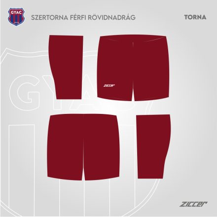 GYAC-Torna verseny rövidnadrág férfi