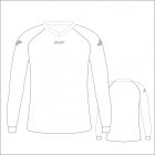 ZICCER BASIC WOMAN SLIM V NECK LS női hosszúujjú mez CREATIVE DESIGN