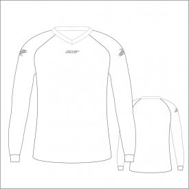   ZICCER BASIC WOMAN SLIM V NECK LS női hosszúujjú mez CREATIVE DESIGN