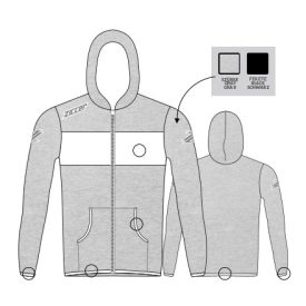   ZICCER COTTON SUPPORTED pamut kapucnis melegítő felső utazó ORIGINAL DESIGN