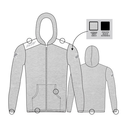 Ziccer Cotton Urban Hooded pamut kapucnis felső ORIGINAL DESIGN