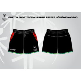   MAGYAR SPECIÁLIS OLIMPIA SZÖVETSÉG pamut zsebes női rövidnadrág 1/2