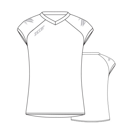 Ziccer Volley Woman Extra rövid ujjú női röplabda mez CREATIVE DESIGN