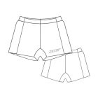 Ziccer Volley Woman Short női röplabda nadrág CREATIVE DESIGN
